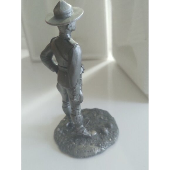 Franklin Mint People of Canada Pewter Figurine The  Mountie Original Box 1977 - Picture 10 of 13